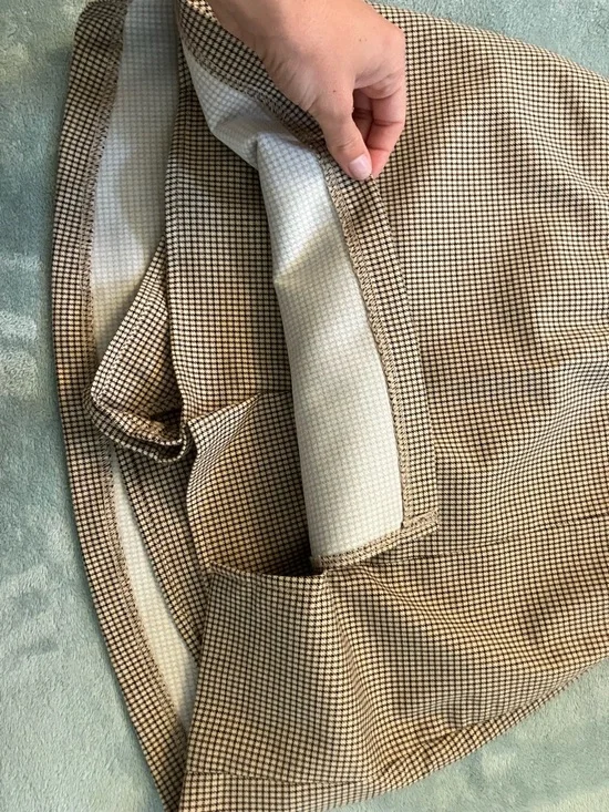 stradivarius Brown Houndstooth Mini Skirt - Picture 6 of 6